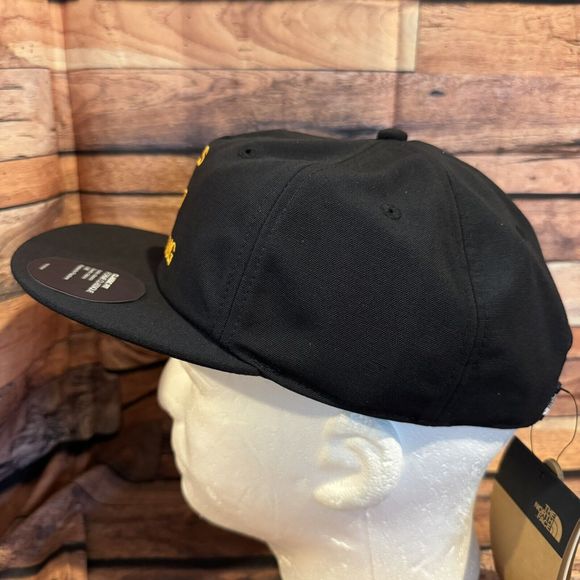 The North Face "Walls Are Meant For Climbing" Hat Adjustable Snapback Black Cap - Picture 4 of 12